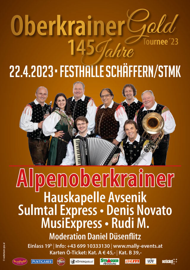 Oberkrainer Gold Tournee 2023 Schäffern Stmk