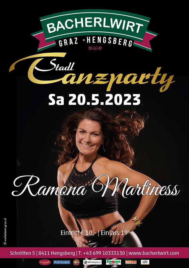 Tanzparty mit Ramona Martiness im Bacherlwirt Hengsberg