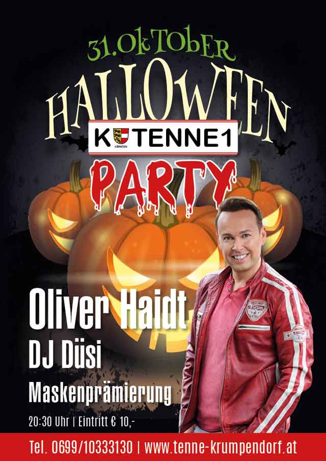 Halloween Party mit Oliver Haidt und DJ Düsi