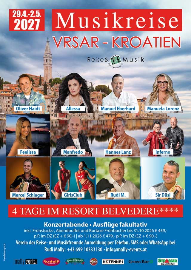Musikreise Vrsar-Kroatien